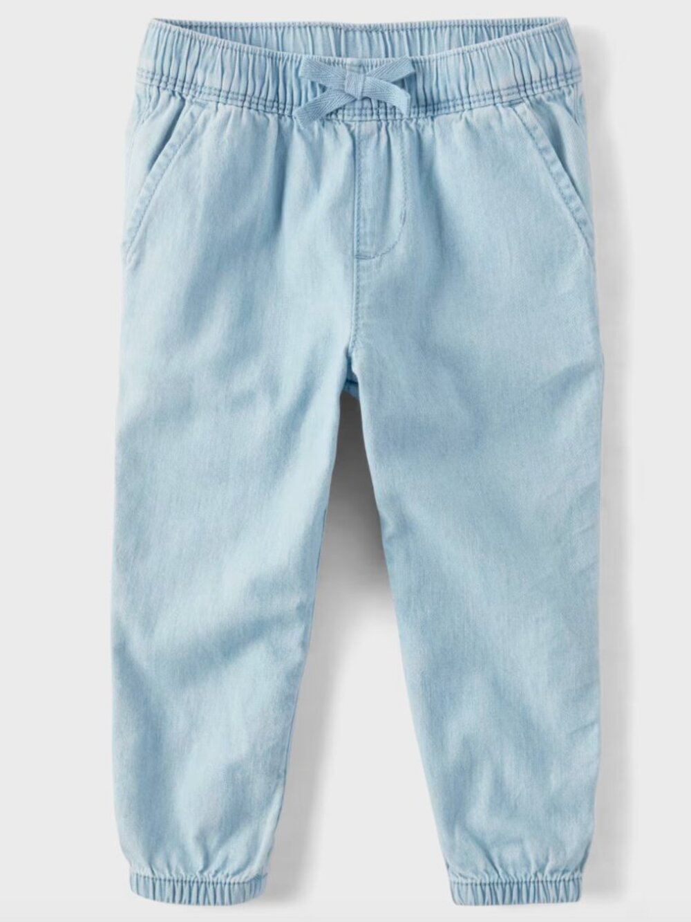 NWT ✨ Children's Place Toddler Girls Chambray Pull On Jogger Pants - Size: 2T